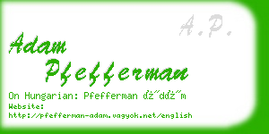 adam pfefferman business card